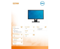 Dell 21.5'' E2216H 210-AFPP/5Y Czarny - 1381852 - zdjęcie 2